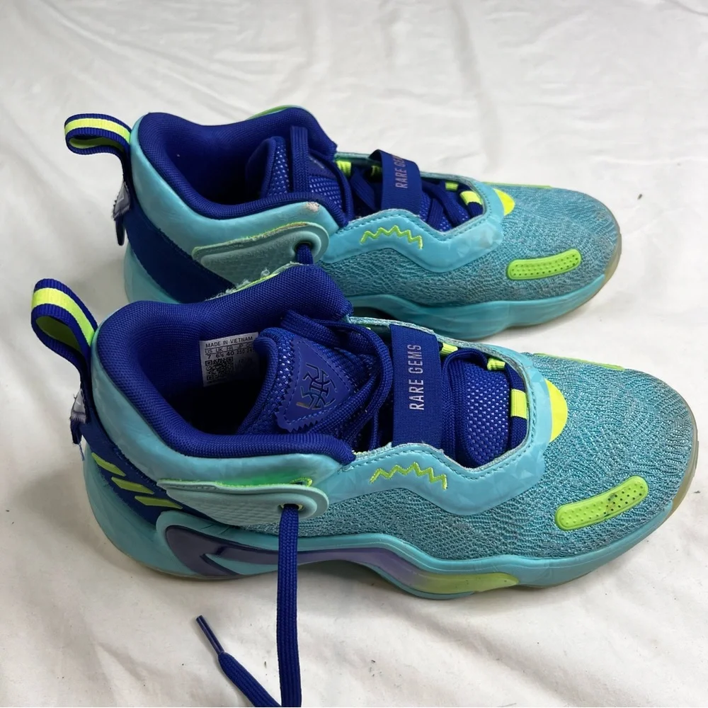 RARE GEMS Adidas D.O.N. Issue 3 Donovan Mitchell Mens Basketball Shoes Sz 7 0511 - Picture 3 of 8